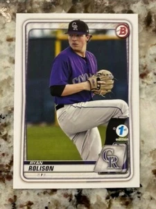 2020 BOWMAN 1st EDITION CARD COLORADO ROCKIES RYAN ROLISON #BFE-137 - Picture 1 of 1
