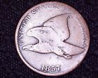 1857 Flying Eagle Cent Decent Detail 1st Small Cent Nice Coin #FE122