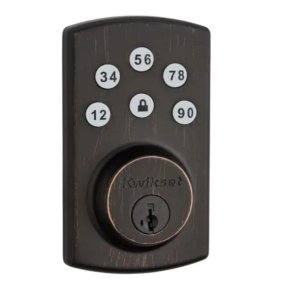 Kwikset Powerbolt2 Deadbolt SmartKey Security Lock - Venetian Bronze