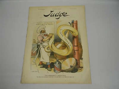 Judge Magazine Sept. 29, 1894 - Political Satire - Great Graphics - 8G - Image 1 of 4