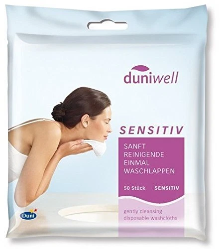 INTIMHYGIENE Duni Duniwell Einmal-Waschlappen Sensitiv, 50 Stück