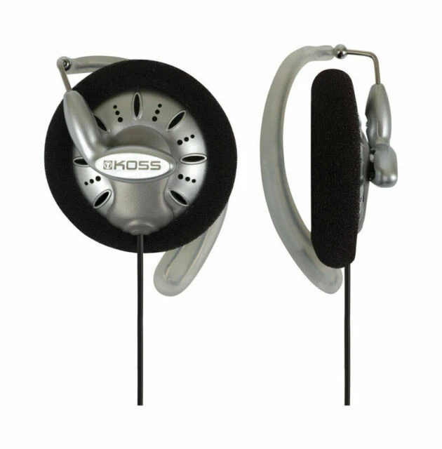 Koss KSC75 Ear-Clip Headphones - Black/Silver