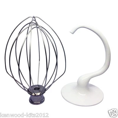 Kitchenaid Bowl Lift Mixer Genuine 5QT Whisk K5AWW & Dough Hook K5ADH. Boxed - Image 1 of 3