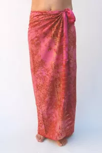 SA-381-re-P / Sarong in PREMIUM QUALITÄT Pareo Wickelrock Wandbehang Strandtuch - Bild 1 von 1