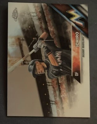 2016 Topps Chrome #116 Ichiro Suzuki Miami Marlins - Image 1 of 2