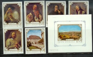 Estampillas de Rumania como nuevas + hoja de recuerdo Sc#2218-2224 MNH - Imagen 1 de 1