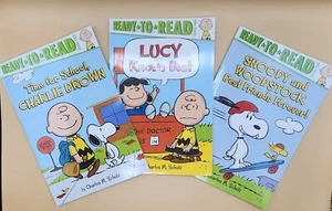 3 BOOKS Peanuts Ready-to-Read Level 2 Charlie Brown, Snoopy, Lucy, Woodstock NEW - Picture 1 of 8
