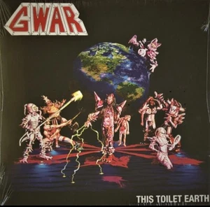 Gwar This Toilet Earth blue red splatter color vinyl metal blade sealed 2018 - Picture 1 of 3