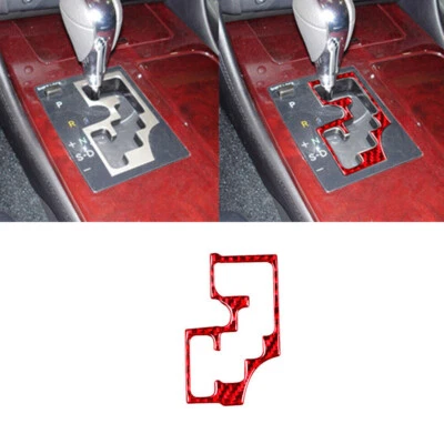 Cubierta de cambio automático interior de fibra de carbono roja para Lexus GS300/350 Foto 1 de 4