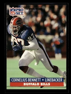 1991 Pro Set #74B Cornelius Bennett (EX)(FTB) - Picture 1 of 2