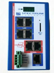 Spectrum Controls WebPort WP-R-ET-SW-0 Remote Access Module Gateway VPN Cellular - Photo 1/6