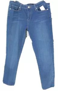 SEVEN 7 BRAND MEDIUM BLUE SLIM CROP CAPRI CLASSIC JUNIORS JEANS 11/28 NEU - Bild 1 von 2