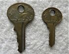 2 Vintage Different Sizes Master Padlock Walking Lion Keys