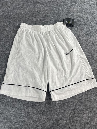 Pantaloncini Nike uomo bianchi medi allenamento leggeri cordino da basket N92