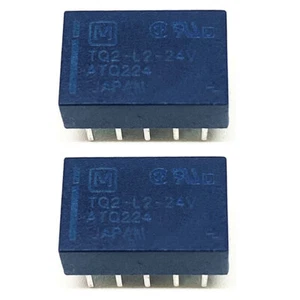 2PCS NAIS TQ2-L2-24V ATQ224 24VDC Signal Relay 8Pins - Picture 1 of 2