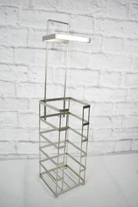 Soporte para tela de níquel satinado con reserva (5,5"" x 5,5"" x 25,2") - nuevo en caja - Imagen 1 de 3