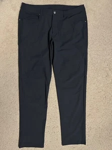 lululemon ABC Classic Fit 5 Pocket Pants 36x33 Obsidian Dark Gray LM5968S Men's - Picture 1 of 14