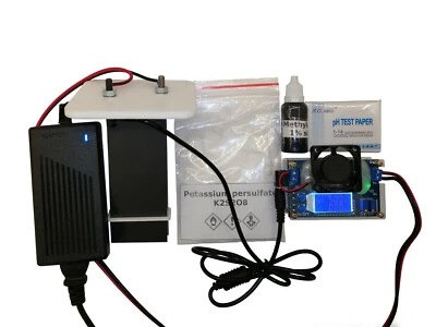 MMO Kit electrolysis for lab chemistry chlorate 120mm ready to use 10A - Bild 1 von 4