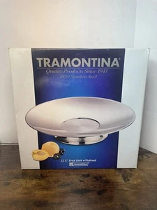 Tramontina 18/10 Stainless Fruit Dish With Pedestal 12.5 Inch New - Picture 1 of 7