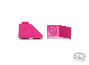 LEGO - Bolso de 3 bucks - 25 piezas 1x2 ladrillo en ángulo - rosa oscuro - nuevo -3040 - Imagen 1 de 3