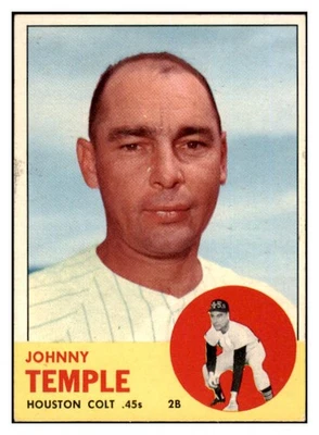 1963 TOPPS #576 JOHNNY TEMPLE COLT .45S VG INK 497989 (KYCARDS) - Image 1 of 2