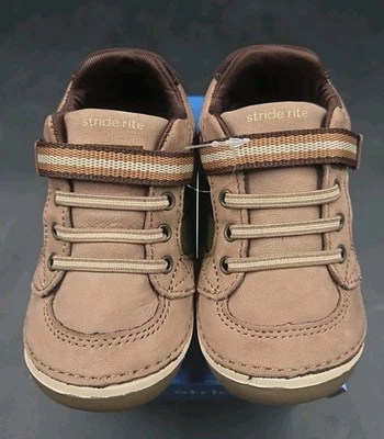Nuevo Stride Rite Movimiento Suave Artie Cuero Marrón Niño Pequeño 6M  Foto 1 de 4