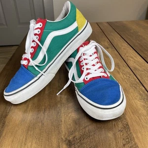 Zapatillas VANS Old Skool Yacht Club Colorblock Rojo Verde Azul Amarillo Talla M6.5/W8 - Imagen 1 de 20