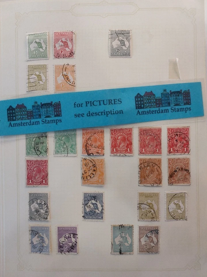 Australia vf used collection on pages classic till modern High CAT Value TOP! - Image 1 of 1