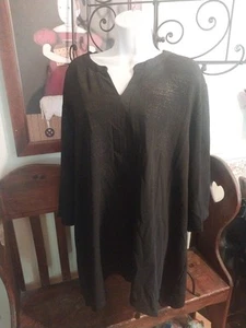 CAMISA CATHERINES TOP DOBLADILLO ASIMÉTRICO DEBAJO DE LAS CADERAS 3X JERSEY METÁLICO NEGRO/DORADO - Imagen 1 de 7