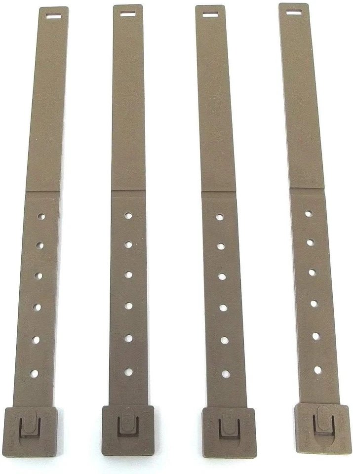 Clips tácticos de malicia de sastre (paquete de 4 a un) largos (5 pulgadas plegados), coyote  Foto 1 de 1