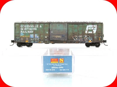 N Scale ***SABINE RIVER ex-GRN*** Graffiti Box Car #7174 - Micro Trains 02544210 - Image 1 of 4