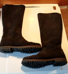 Grand Step Wildleder Stiefel 40 Schwarz Pflanzlich gegerbtes Leder Cosplay - Bild 1 von 10