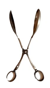 Pinzas antiguas Cooper Bros & Sons LTD Sheffield London plata buffet ensalada 8 1/4" - Imagen 1 de 6