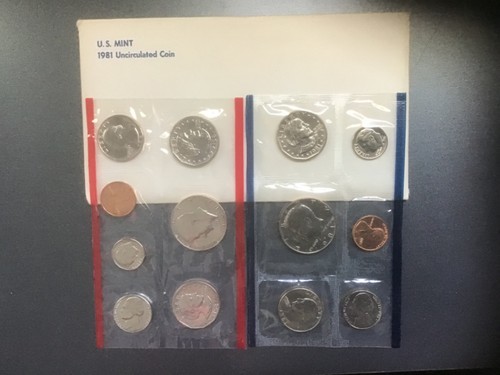 1981 U.S. Mint Uncirculated Coin Set P & D Philadelphia Denver | eBay