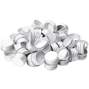 50 Stück Flaschendeckel Metall Wasser Ersatz Reise Aluminium Schraubdeckel - Bild 1 von 12