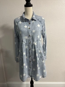 Billy T Big Star Denim Shirt Dress Sz XS - Picture 1 of 9