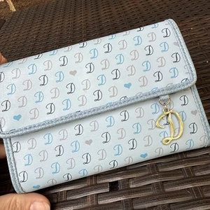 Where is Claiborne D monogrammed wallet new and used blue - Picture 1 of 7