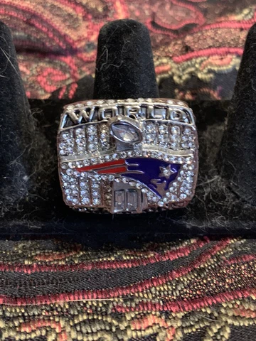 2001 New England Patriots Super Bowl Championship Ring Sz11 Cover