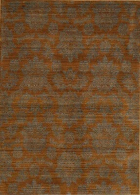 EORC MACHINE-MADE WOOL BLUE FLORAL HIMALAYA AREA RUG DESIGN | MADE IN INDIA - Image 1 of 4