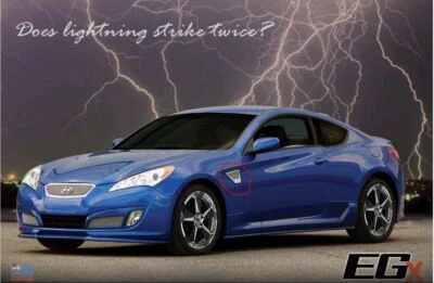 BRAND NEW 2009 HYUNDAI GENESIS COUPE CNC FENDER VENTS ALUMINUM E&G CLASSICS - Image 1 of 4