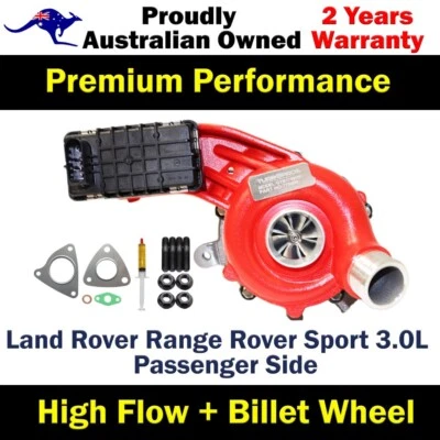 Turbocargador de alto flujo GEN1 para Land Rover Range Rover Sport 3,0 L lado izquierdo Foto 1 de 4