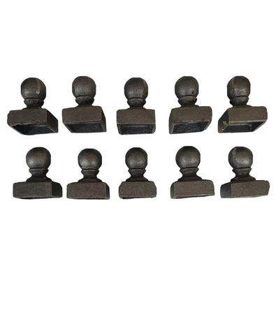 Cast Iron Ball Post Finial For 1-1/2” x 1-1/2” Square post ( 10 in Pack ) Cover