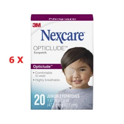 3M Nexcare Opticlude Eye Patch Orthoptic Junior Size 6 Boxes 120 Pcs Expire 2027 - Image 1 of 4