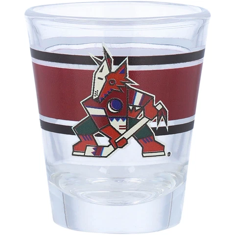Arizona Coyotes 2oz. Stripe Shot Glass Cover