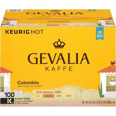 Gevalia Kaffe Café Colombiano 100 a 200 Keurig K Taza Vainas Elige Cualquier Cantidad Foto 1 de 4