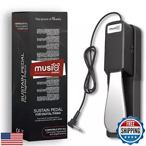 Universal Sustain Pedal for Digital Piano and Electronic Keyboard, Anti-slip - Picture 1 of 5