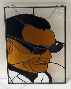 "Colgante de pared de vitral VinatgeRay Charles 16,25"" X 12,25"""  - Imagen 1 de 10