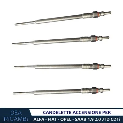 4x Candelette Accensione per JEEP RENEGADE SUV (BU,B1,BV) 1.6 CRD 2014- CD2157 - Imagen 1 de 4