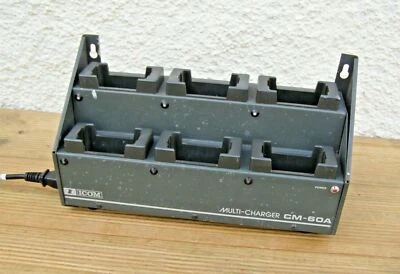 ICom CM-60A Portable Radio 6 Bay Base Multi Charger - Immagine 1 di 2