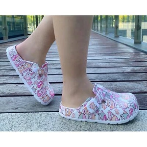 Womens Men Work Nurse Slippers Kitchen Nursing Clogs Shoes Owl 40 41 - Picture 1 of 12